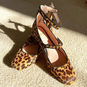 Jcrew Sally Cheetah Print MaryJane Flat